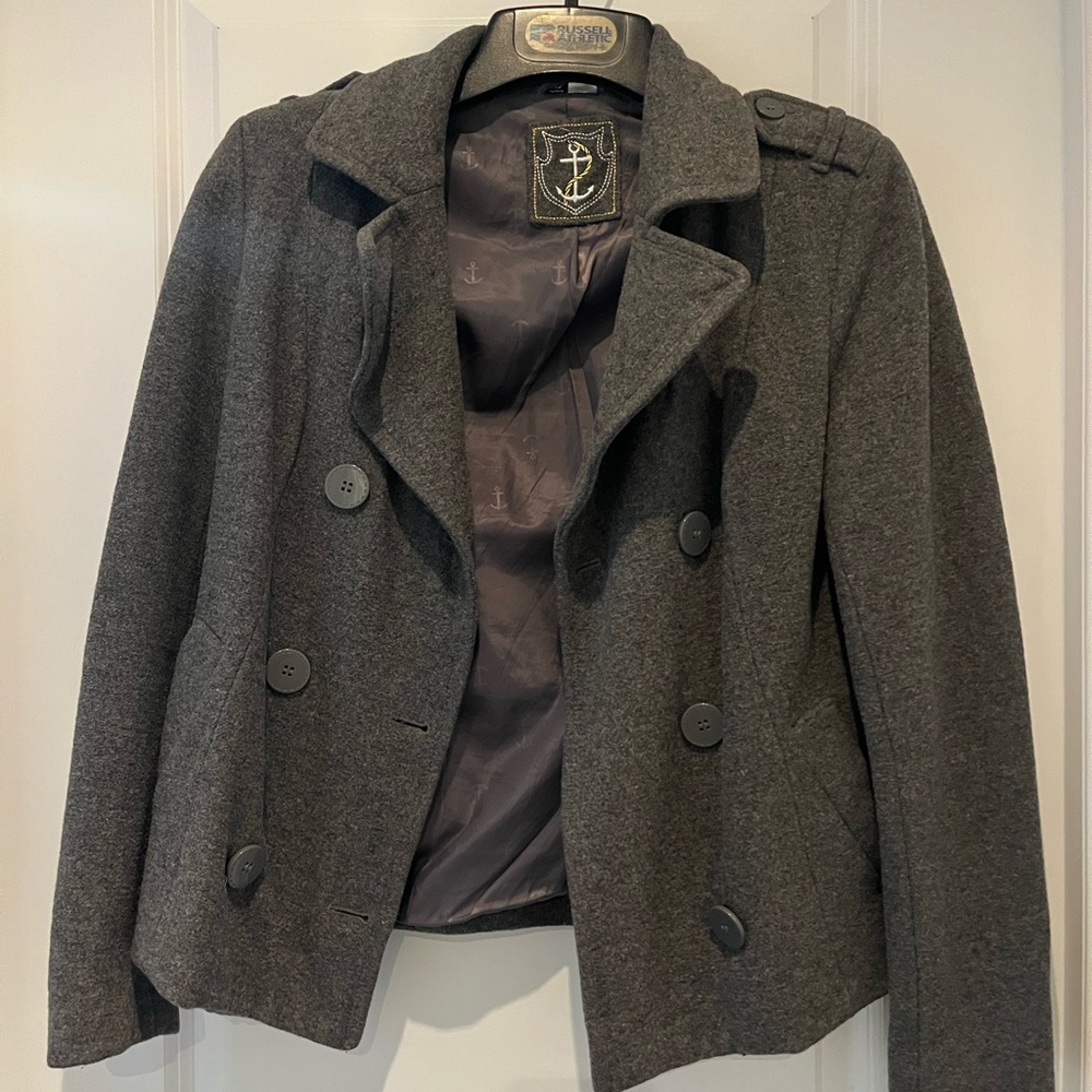 H&M Charcoal Pea Coat